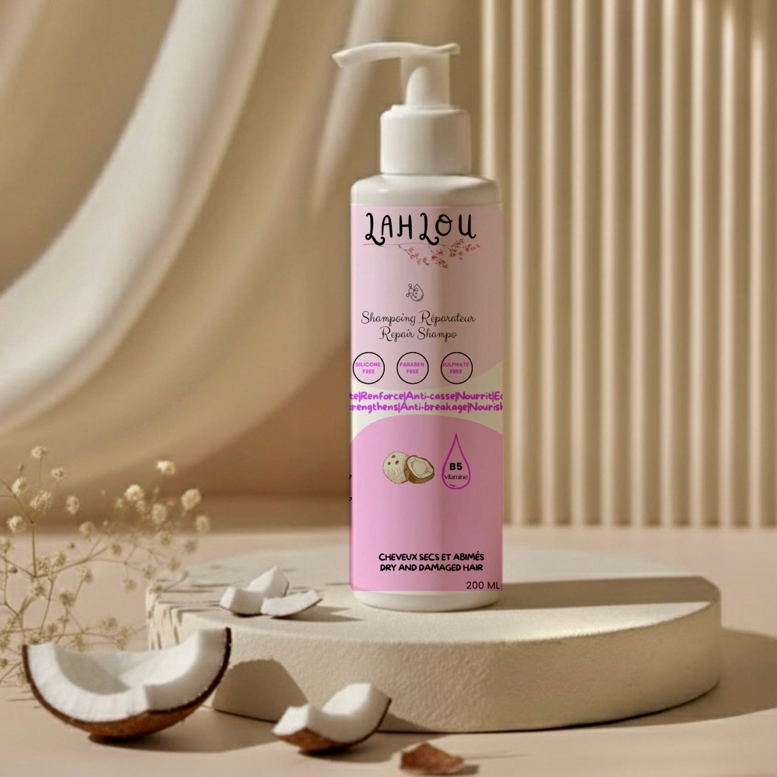 Repair Shampo – Shampoing Réparateur Cheveux Secs & Abîmés